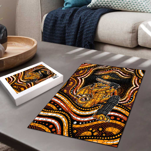 Perth Scorchers Cricket Puzzle Australian Cricket Mascot - Modern Indigenous Style