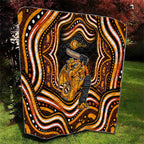Perth Scorchers Cricket Quilt Australian Cricket Mascot - Modern Indigenous Style