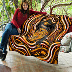 Perth Scorchers Cricket Quilt Australian Cricket Mascot - Modern Indigenous Style