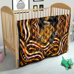 Perth Scorchers Cricket Quilt Australian Cricket Mascot - Modern Indigenous Style
