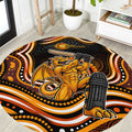 Perth Scorchers Cricket Round Carpet Australian Cricket Mascot - Modern Indigenous Style