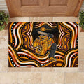 Perth Scorchers Cricket Rubber Doormat Australian Cricket Mascot - Modern Indigenous Style