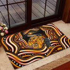 Perth Scorchers Cricket Rubber Doormat Australian Cricket Mascot - Modern Indigenous Style