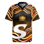 Perth Scorchers Cricket Rugby Jersey Australian Cricket Mascot - Modern Indigenous Style