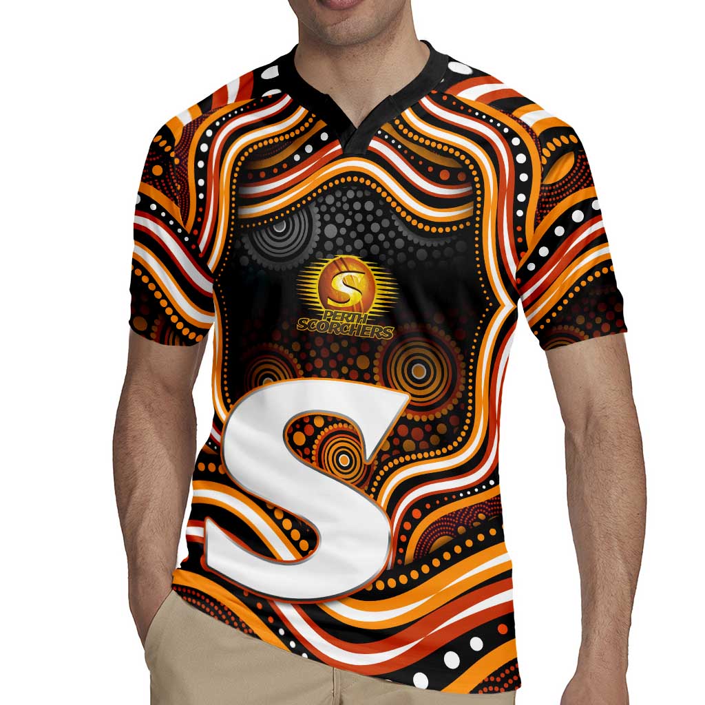 Perth Scorchers Cricket Rugby Jersey Australian Cricket Mascot - Modern Indigenous Style