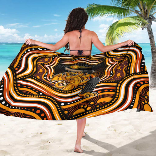 Perth Scorchers Cricket Sarong Australian Cricket Mascot - Modern Indigenous Style