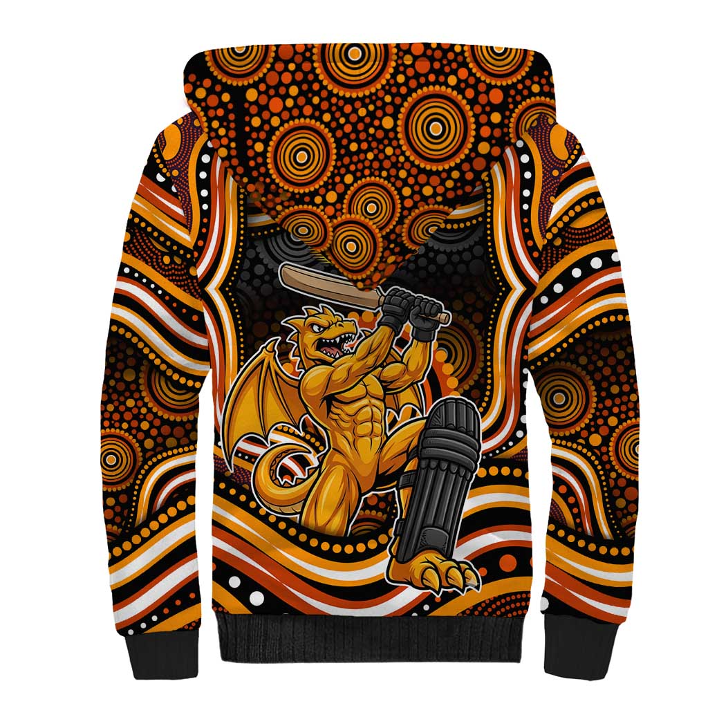Perth Scorchers Cricket Sherpa Hoodie Australian Cricket Mascot - Modern Indigenous Style