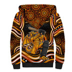 Perth Scorchers Cricket Sherpa Hoodie Australian Cricket Mascot - Modern Indigenous Style
