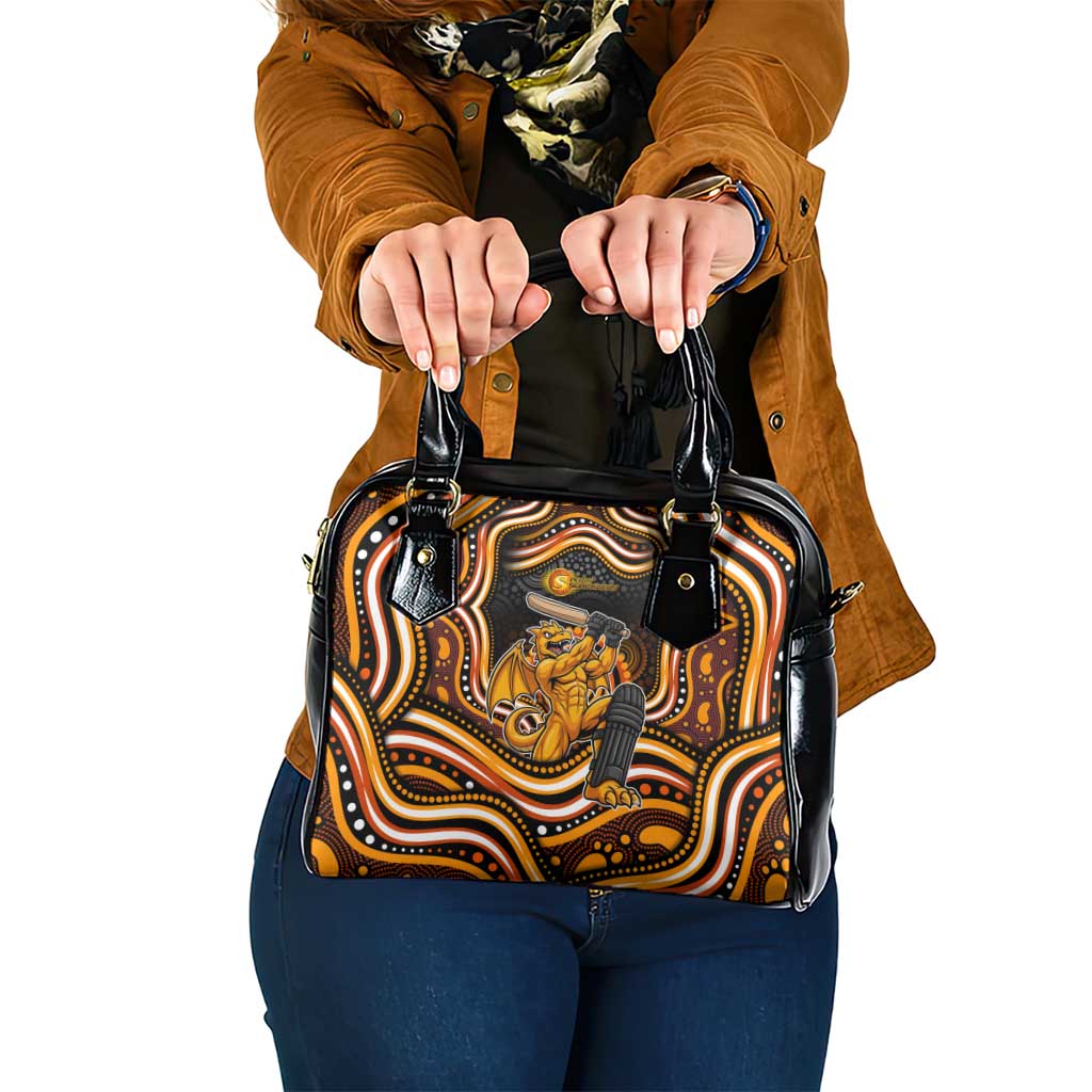 Perth Scorchers Cricket Shoulder Handbag Australian Cricket Mascot - Modern Indigenous Style