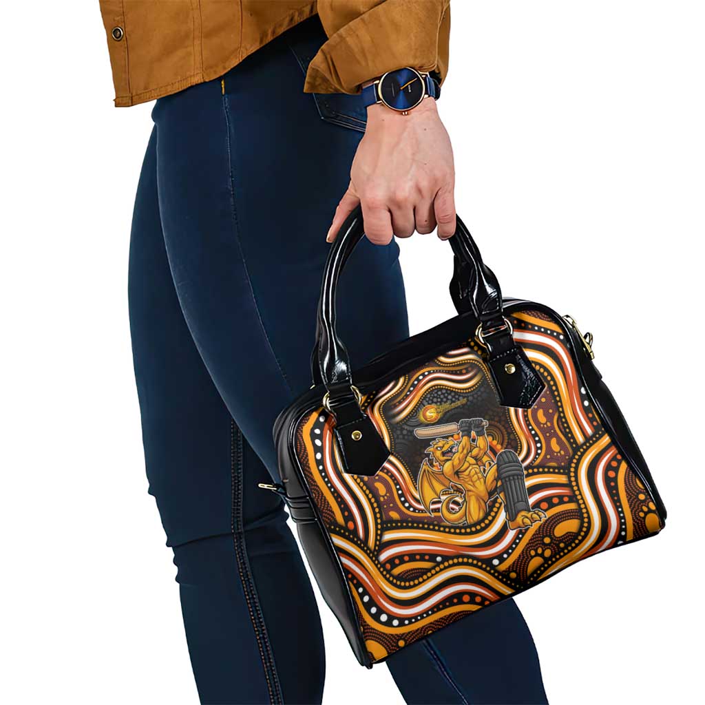 Perth Scorchers Cricket Shoulder Handbag Australian Cricket Mascot - Modern Indigenous Style