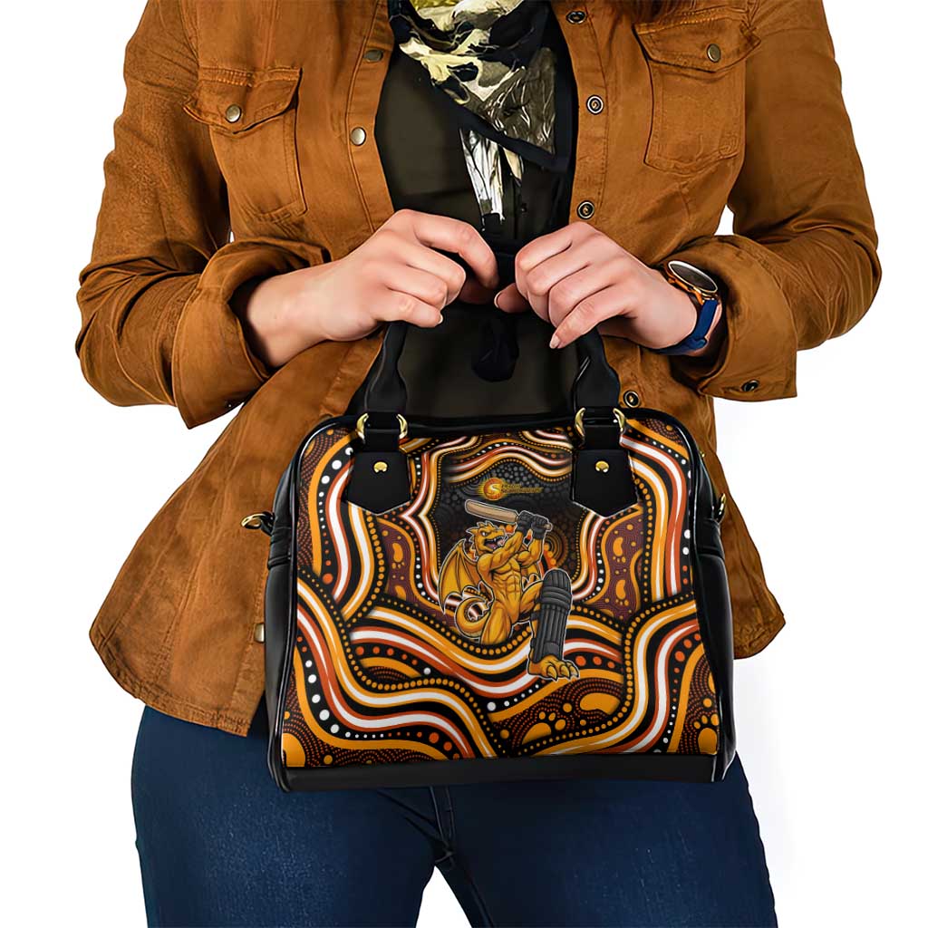 Perth Scorchers Cricket Shoulder Handbag Australian Cricket Mascot - Modern Indigenous Style