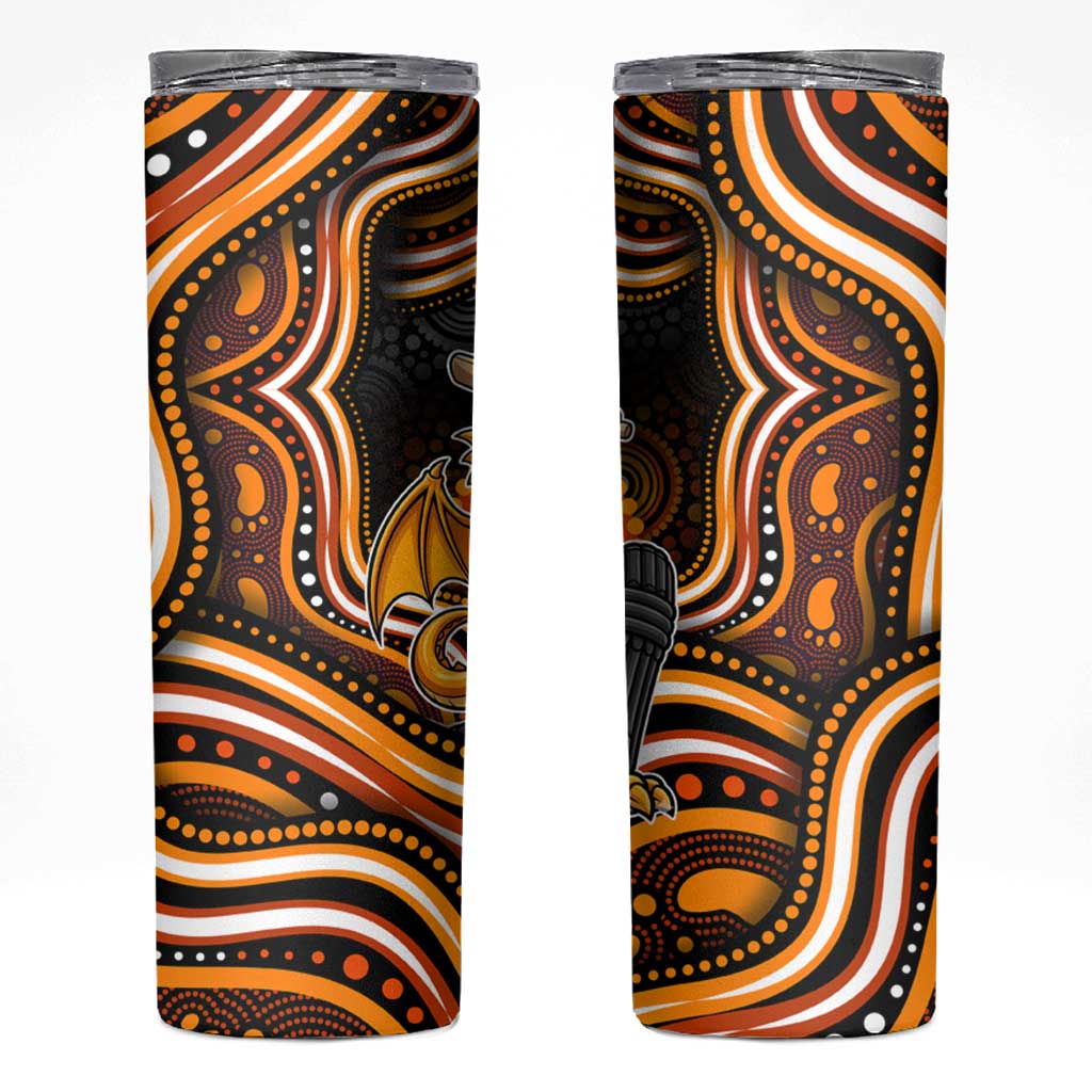 Perth Scorchers Cricket Skinny Tumbler Australian Cricket Mascot - Modern Indigenous Style