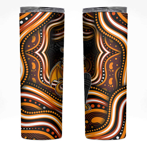 Perth Scorchers Cricket Skinny Tumbler Australian Cricket Mascot - Modern Indigenous Style