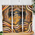 Perth Scorchers Cricket Skinny Tumbler Australian Cricket Mascot - Modern Indigenous Style