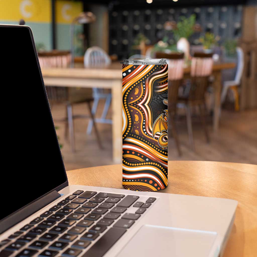 Perth Scorchers Cricket Skinny Tumbler Australian Cricket Mascot - Modern Indigenous Style