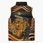 Perth Scorchers Cricket Sleeveless Puffer Jacket Australian Cricket Mascot - Modern Indigenous Style