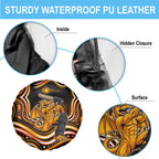 Perth Scorchers Cricket Spare Tire Cover Australian Cricket Mascot - Modern Indigenous Style