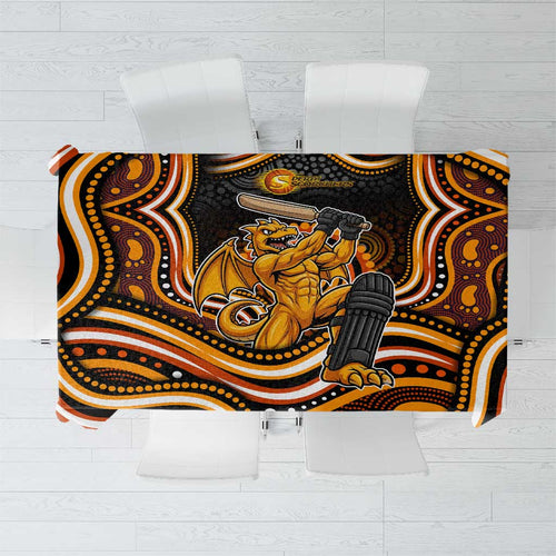 Perth Scorchers Cricket Tablecloth Australian Cricket Mascot - Modern Indigenous Style