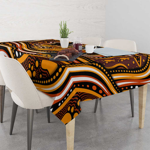 Perth Scorchers Cricket Tablecloth Australian Cricket Mascot - Modern Indigenous Style