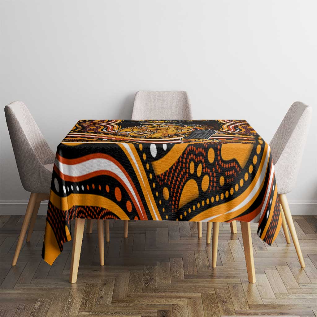 Perth Scorchers Cricket Tablecloth Australian Cricket Mascot - Modern Indigenous Style