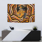 Perth Scorchers Cricket Tapestry Australian Cricket Mascot - Modern Indigenous Style