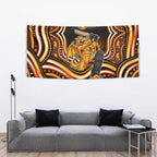 Perth Scorchers Cricket Tapestry Australian Cricket Mascot - Modern Indigenous Style