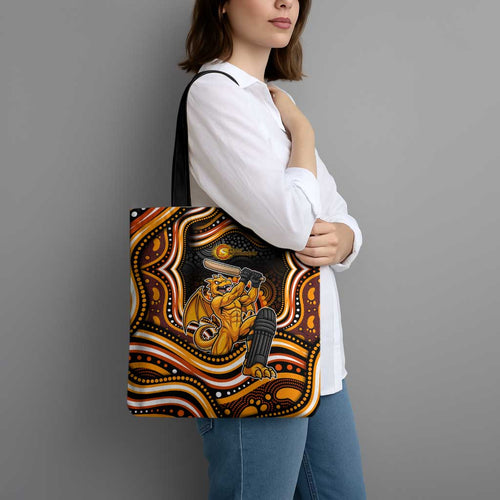 Perth Scorchers Cricket Tote Bag Australian Cricket Mascot - Modern Indigenous Style
