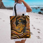 Perth Scorchers Cricket Tote Bag Australian Cricket Mascot - Modern Indigenous Style