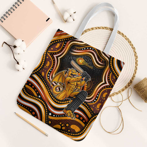 Perth Scorchers Cricket Tote Bag Australian Cricket Mascot - Modern Indigenous Style