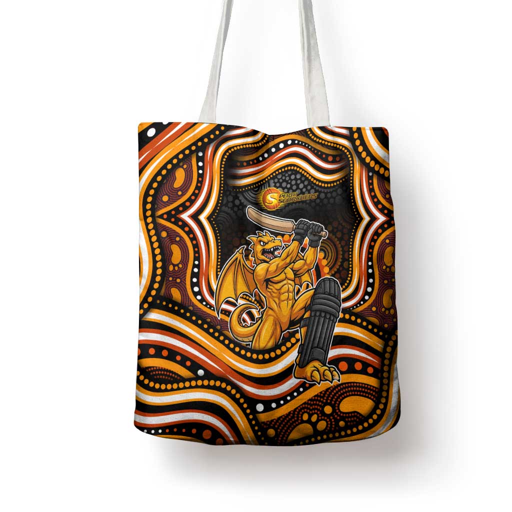 Perth Scorchers Cricket Tote Bag Australian Cricket Mascot - Modern Indigenous Style