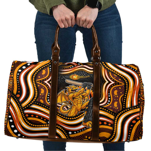 Perth Scorchers Cricket Travel Bag Australian Cricket Mascot - Modern Indigenous Style