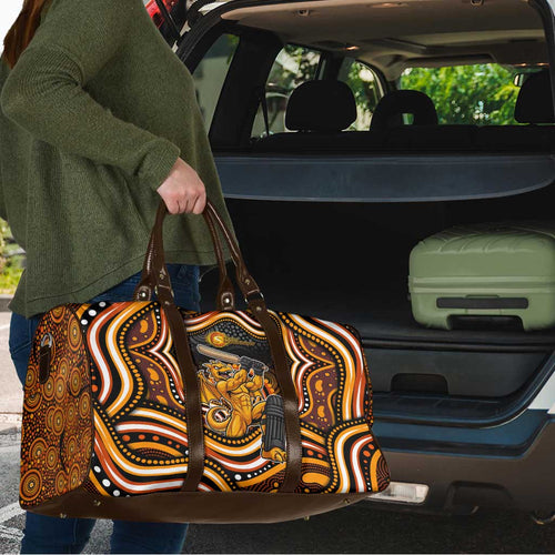Perth Scorchers Cricket Travel Bag Australian Cricket Mascot - Modern Indigenous Style