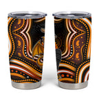 Perth Scorchers Cricket Tumbler Cup Australian Cricket Mascot - Modern Indigenous Style