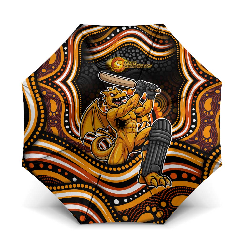 Perth Scorchers Cricket Umbrella Australian Cricket Mascot - Modern Indigenous Style