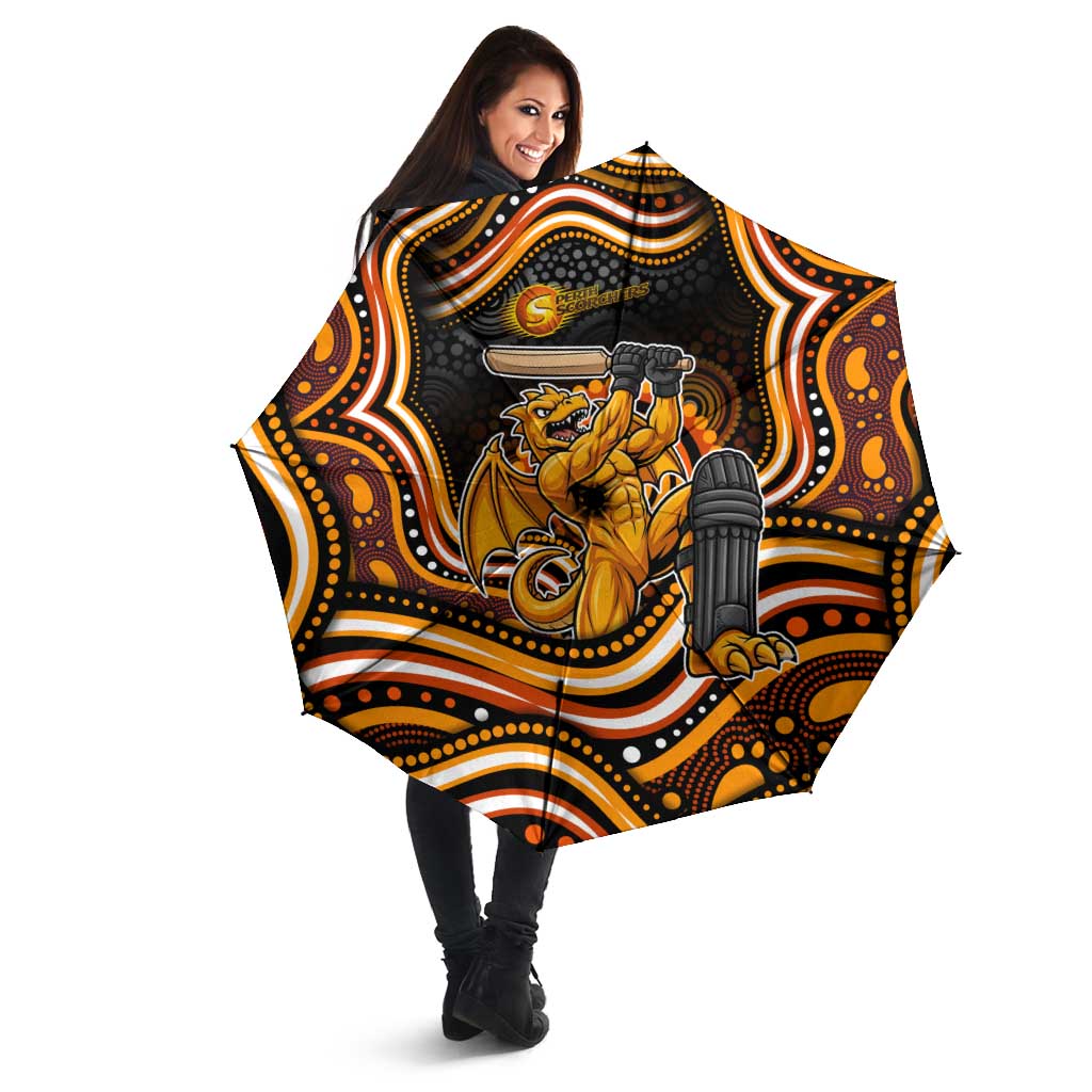 Perth Scorchers Cricket Umbrella Australian Cricket Mascot - Modern Indigenous Style
