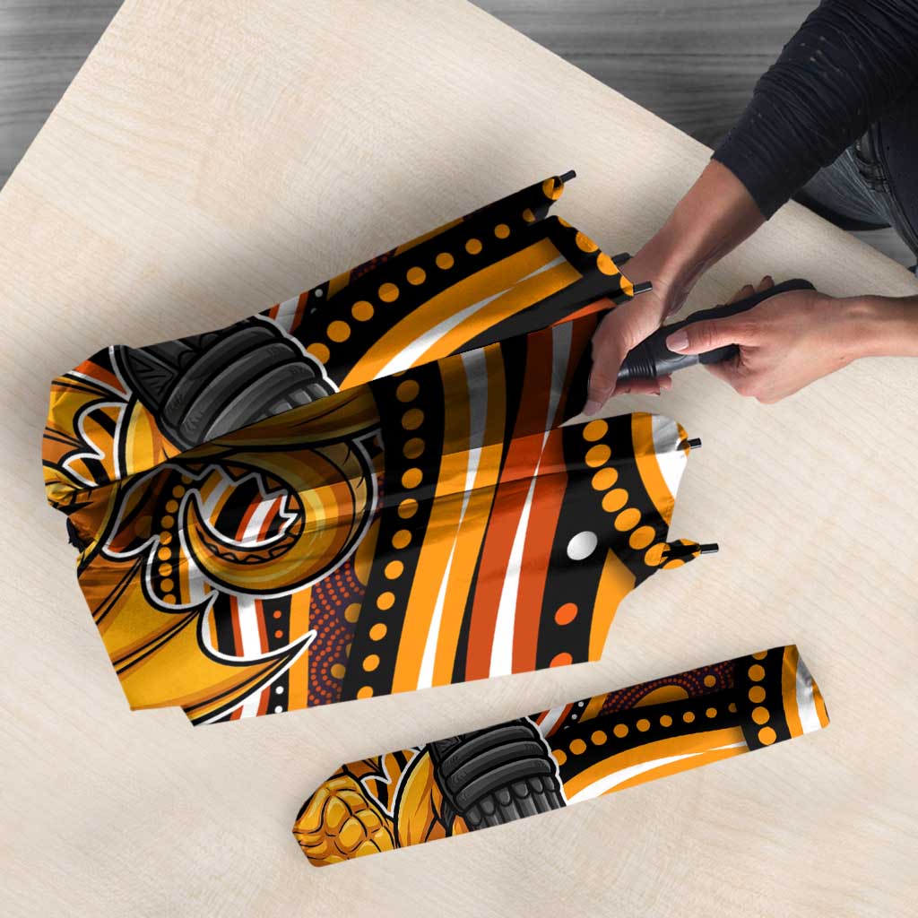 Perth Scorchers Cricket Umbrella Australian Cricket Mascot - Modern Indigenous Style