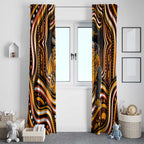 Perth Scorchers Cricket Window Curtain Australian Cricket Mascot - Modern Indigenous Style