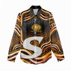 Perth Scorchers Cricket Women Casual Shirt Australian Cricket Mascot - Modern Indigenous Style