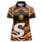 Perth Scorchers Cricket Women Polo Shirt Australian Cricket Mascot - Modern Indigenous Style