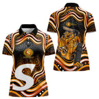 Perth Scorchers Cricket Women Polo Shirt Australian Cricket Mascot - Modern Indigenous Style