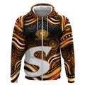 Perth Scorchers Cricket Zip Hoodie Australian Cricket Mascot - Modern Indigenous Style