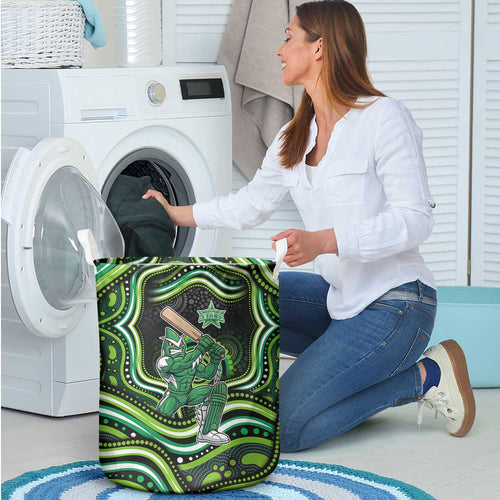 Melbourne Stars Cricket Laundry Basket Australian Cricket Mascot - Modern Indigenous Style