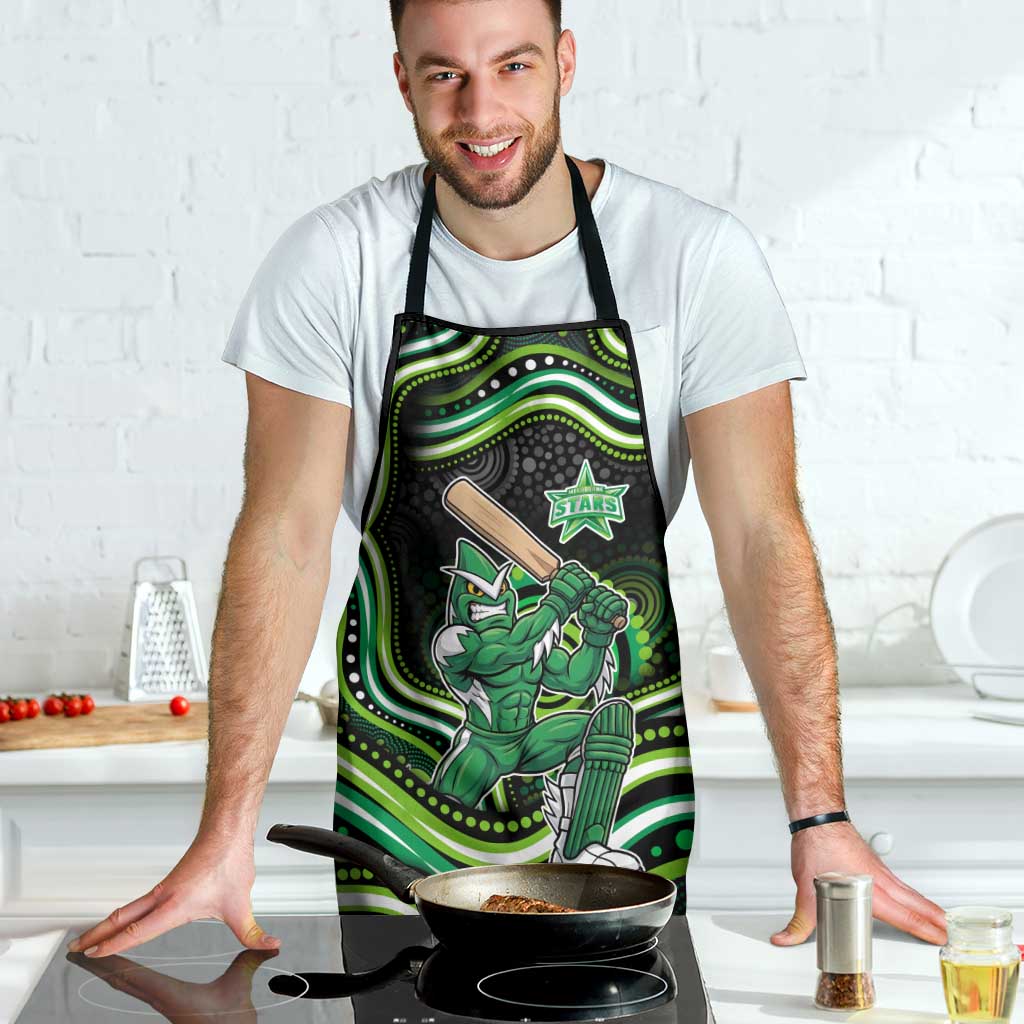 Melbourne Stars Cricket Apron Australian Cricket Mascot - Modern Indigenous Style