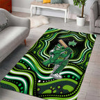 Melbourne Stars Cricket Area Rug Australian Cricket Mascot - Modern Indigenous Style