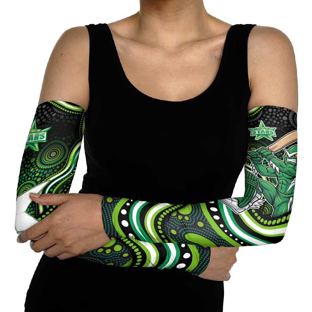 Melbourne Stars Cricket Arm Sleeves Australian Cricket Mascot - Modern Indigenous Style