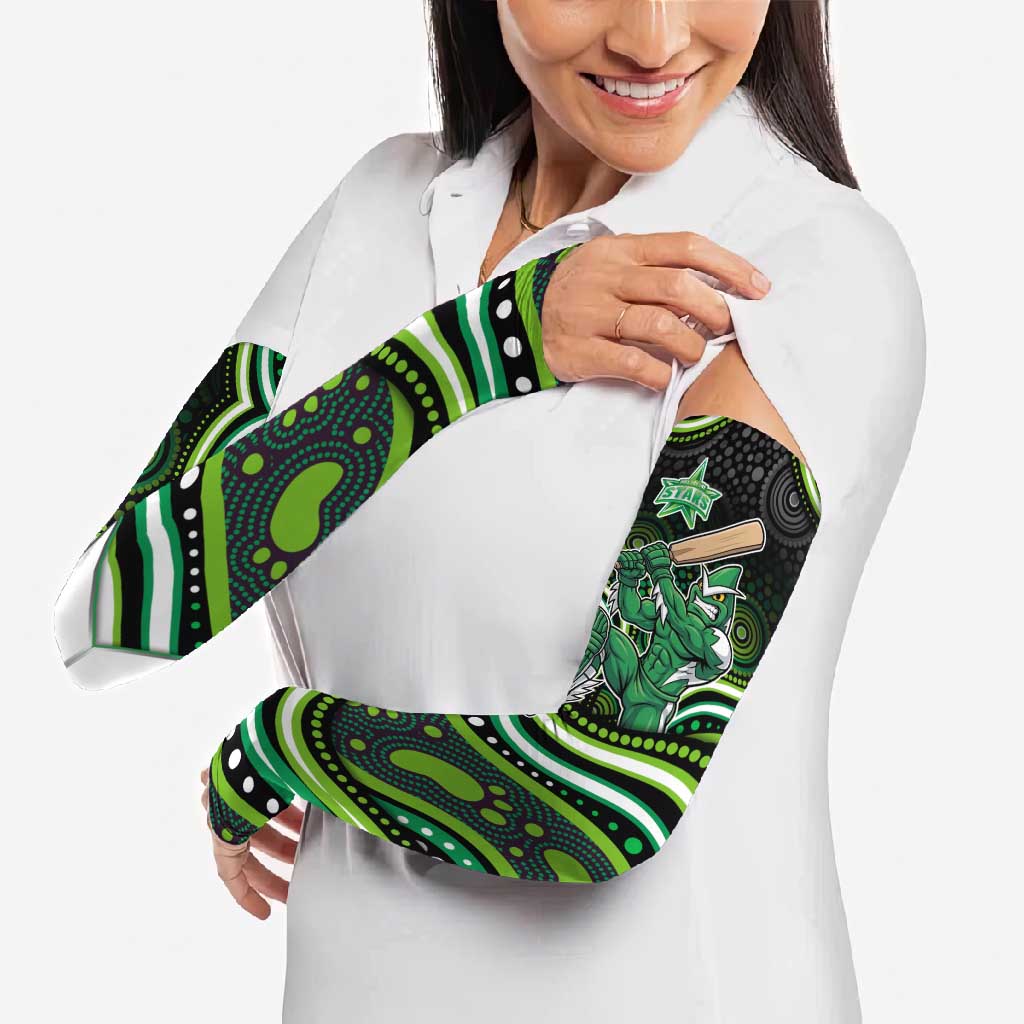 Melbourne Stars Cricket Arm Sleeves Australian Cricket Mascot - Modern Indigenous Style