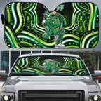 Melbourne Stars Cricket Auto Sun Shade Australian Cricket Mascot - Modern Indigenous Style