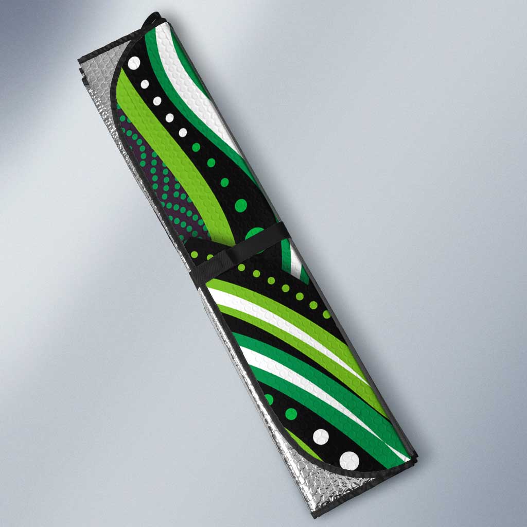 Melbourne Stars Cricket Auto Sun Shade Australian Cricket Mascot - Modern Indigenous Style
