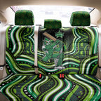 Melbourne Stars Cricket Back Car Seat Cover Australian Cricket Mascot - Modern Indigenous Style
