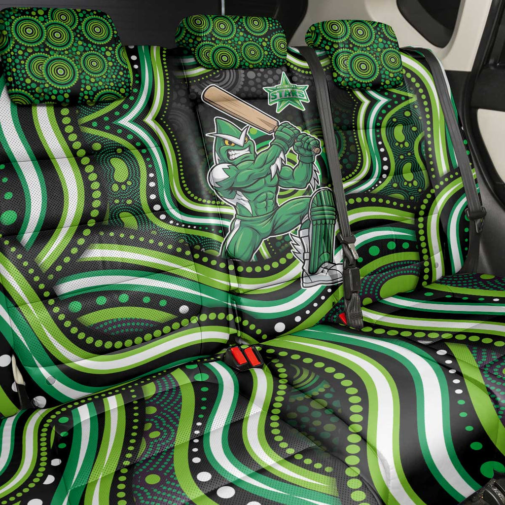 Melbourne Stars Cricket Back Car Seat Cover Australian Cricket Mascot - Modern Indigenous Style